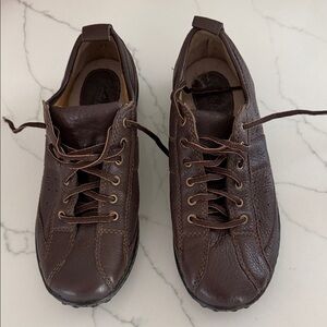 Cabela's Dark Brown Leather Casual Lace-Up Loafers